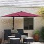 Preview: ARDEBO.de - Gartenparasol Bordeauxrot 248.5 x 247.5 x 160 cm Stoff