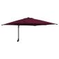 Preview: Gartenparasol Bordeauxrot 248.5 x 247.5 x 160 cm Stoff