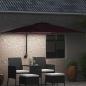 Preview: Gartenparasol Bordeauxrot 248.5 x 247.5 x 160 cm Stoff