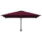 Preview: Gartenparasol Bordeauxrot 248.5 x 247.5 x 160 cm Stoff