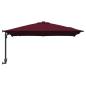 Preview: Gartenparasol Bordeauxrot 248.5 x 247.5 x 160 cm Stoff