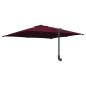 Preview: Gartenparasol Bordeauxrot 248.5 x 247.5 x 160 cm Stoff