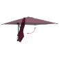 Preview: Gartenparasol Bordeauxrot 248.5 x 247.5 x 160 cm Stoff