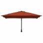 Preview: Gartenparasol Terrakotta 248.5 x 247.5 x 160 cm Stoff