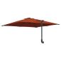 Preview: Gartenparasol Terrakotta 248.5 x 247.5 x 160 cm Stoff