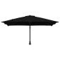 Preview: Gartenparasol Schwarz 248.5 x 247.5 x 160 cm Stoff