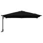 Preview: Gartenparasol Schwarz 248.5 x 247.5 x 160 cm Stoff