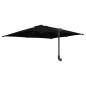 Preview: Gartenparasol Schwarz 248.5 x 247.5 x 160 cm Stoff