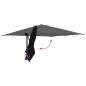 Preview: Gartenparasol Schwarz 248.5 x 247.5 x 160 cm Stoff