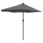 Preview: Gartenparasol Anthrazit 294 x 150 x 224 cm Stoff