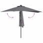 Preview: Gartenparasol Anthrazit 294 x 150 x 224 cm Stoff