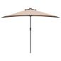 Preview: Gartenparasol Taupe 294 x 150 x 224 cm Stoff
