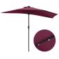Preview: Gartenparasol Bordeauxrot 294 x 150 x 224 cm Stoff