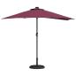 Preview: Gartenparasol Bordeauxrot 294 x 150 x 224 cm Stoff