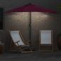 Preview: Gartenparasol Bordeauxrot 294 x 150 x 224 cm Stoff