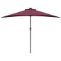 Preview: Gartenparasol Bordeauxrot 294 x 150 x 224 cm Stoff