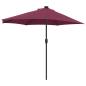 Preview: Gartenparasol Bordeauxrot 294 x 150 x 224 cm Stoff