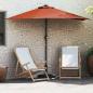 Preview: ARDEBO.de - Gartenparasol Terrakotta 294 x 150 x 224 cm Stoff