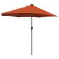Preview: Gartenparasol Terrakotta 294 x 150 x 224 cm Stoff