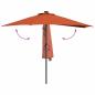 Preview: Gartenparasol Terrakotta 294 x 150 x 224 cm Stoff