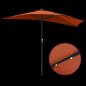 Preview: Gartenparasol Terrakotta 294 x 150 x 224 cm Stoff