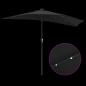 Preview: Gartenparasol Schwarz 294 x 150 x 224 cm Stoff