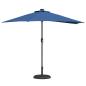 Preview: Gartenparasol Azurblau 294 x 150 x 224 cm Stoff