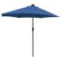 Preview: Gartenparasol Azurblau 294 x 150 x 224 cm Stoff