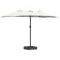 Preview: Gartenparasol Sandfarbe 385 x 209 x 244 cm Stoff