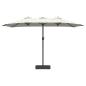 Preview: Gartenparasol Sandfarbe 385 x 209 x 244 cm Stoff