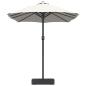 Preview: Gartenparasol Sandfarbe 385 x 209 x 244 cm Stoff