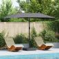 Preview: ARDEBO.de - Gartenparasol Anthrazit 385 x 209 x 244 cm Stoff