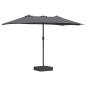 Preview: Gartenparasol Anthrazit 385 x 209 x 244 cm Stoff