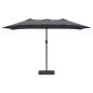 Preview: Gartenparasol Anthrazit 385 x 209 x 244 cm Stoff