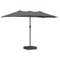 Preview: Gartenparasol Anthrazit 385 x 209 x 244 cm Stoff