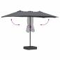 Preview: Gartenparasol Anthrazit 385 x 209 x 244 cm Stoff