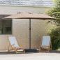 Preview: Gartenparasol Taupe 385 x 209 x 244 cm Stoff