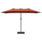 Preview: Gartenparasol Terrakotta 385 x 209 x 244 cm Stoff