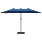 Preview: Gartenparasol Blau 385 x 209 x 244 cm Stoff
