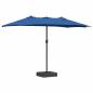 Preview: Gartenparasol Blau 385 x 209 x 244 cm Stoff