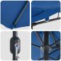 Preview: Gartenparasol Blau 385 x 209 x 244 cm Stoff