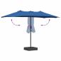 Preview: Gartenparasol Blau 385 x 209 x 244 cm Stoff