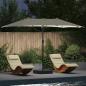 Preview: ARDEBO.de - Gartenparasol Sandfarbe 385 x 209 x 244 cm Stoff