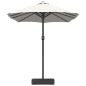 Preview: Gartenparasol Sandfarbe 385 x 209 x 244 cm Stoff