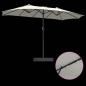 Preview: Gartenparasol Sandfarbe 385 x 209 x 244 cm Stoff