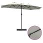 Preview: Gartenparasol Sandfarbe 385 x 209 x 244 cm Stoff