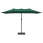 Preview: Gartenparasol Grün 385 x 209 x 244 cm Stoff