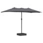 Preview: Gartenparasol Anthrazit 385 x 209 x 244 cm Stoff