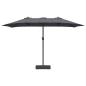 Preview: Gartenparasol Anthrazit 385 x 209 x 244 cm Stoff
