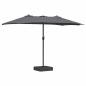 Preview: Gartenparasol Anthrazit 385 x 209 x 244 cm Stoff